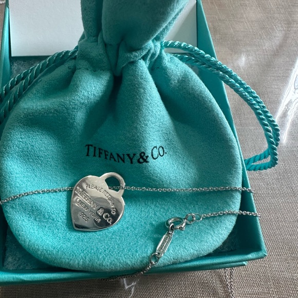 Tiffany & Co. Jewelry - 💙Tiffany  & Co 💙 heart necklace Sterling silver Authentic